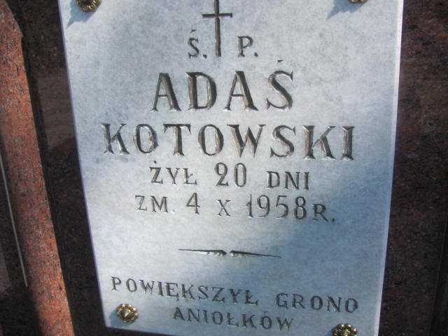 Adam Kotowski Międzyzdroje - Grobonet - Wyszukiwarka osób pochowanych