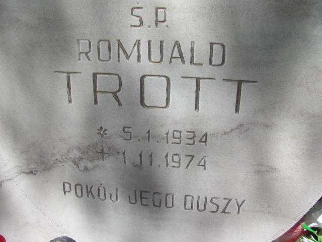 Romuald Trott 1934 Międzyzdroje - Grobonet - Wyszukiwarka osób pochowanych
