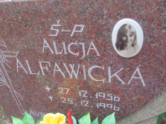 Alicja Alfawicka 1956 Międzyzdroje - Grobonet - Wyszukiwarka osób pochowanych