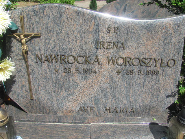 Irena Nawrocka Woroszyło 1934 Międzyzdroje - Grobonet - Wyszukiwarka osób pochowanych