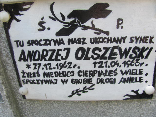 Andrzej Olszewski 1962 Międzyzdroje - Grobonet - Wyszukiwarka osób pochowanych