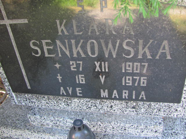 Klara Senkowska 1907 Międzyzdroje - Grobonet - Wyszukiwarka osób pochowanych