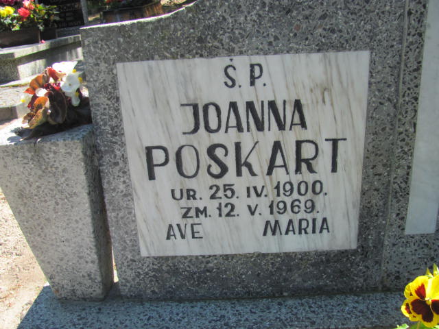 Joanna Poskart 1900 Międzyzdroje - Grobonet - Wyszukiwarka osób pochowanych