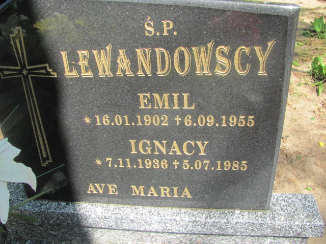 Ignacy Lewandowski 1936 Międzyzdroje - Grobonet - Wyszukiwarka osób pochowanych