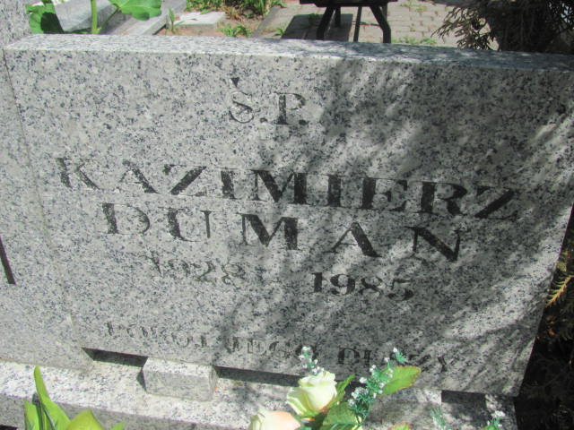 Kazimierz Duman 1928 Międzyzdroje - Grobonet - Wyszukiwarka osób pochowanych