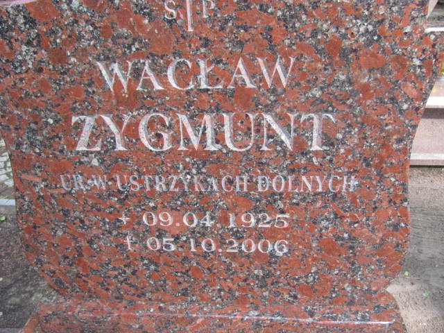 Wacław Zygmunt 1925 Międzyzdroje - Grobonet - Wyszukiwarka osób pochowanych