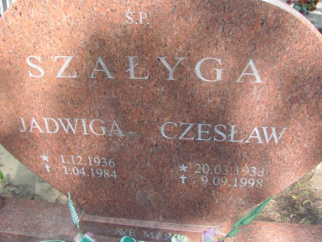 Jadwiga Szałyga 1936 Międzyzdroje - Grobonet - Wyszukiwarka osób pochowanych