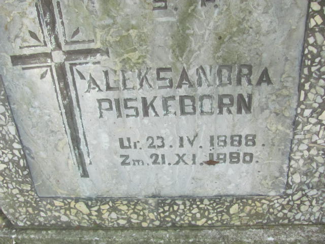 Aleksandra Piskeborn 1888 Międzyzdroje - Grobonet - Wyszukiwarka osób pochowanych