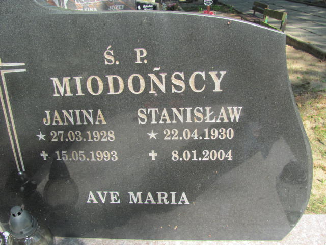 Janina Miodońska 1928 Międzyzdroje - Grobonet - Wyszukiwarka osób pochowanych