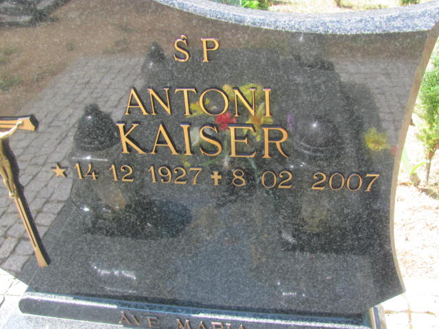 Antoni Czesław Kaiser 1927 Międzyzdroje - Grobonet - Wyszukiwarka osób pochowanych