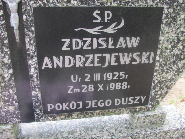 Zdzisław Andrzejewski 1925 Międzyzdroje - Grobonet - Wyszukiwarka osób pochowanych